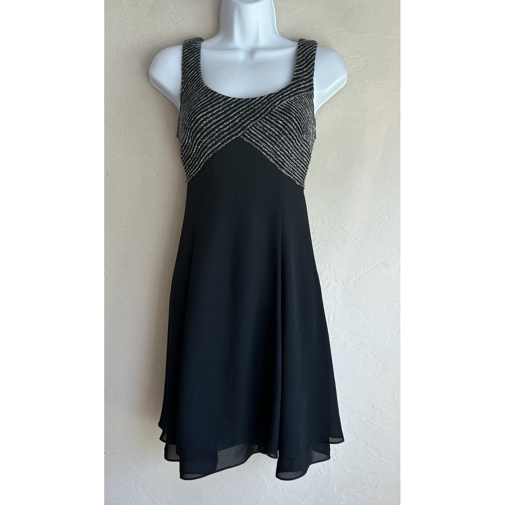 Vintage 90s Y2K Jessica Howard Mini Dress 4 Fairy Grunge Party Goth Minimalist